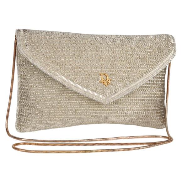 DIOR Shoulder Bag Beads Silver - Picture 1 of 16